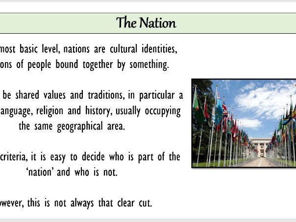 Nationalism (Edexcel Politics)