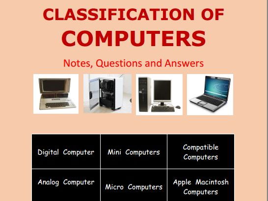 Classification of Computers