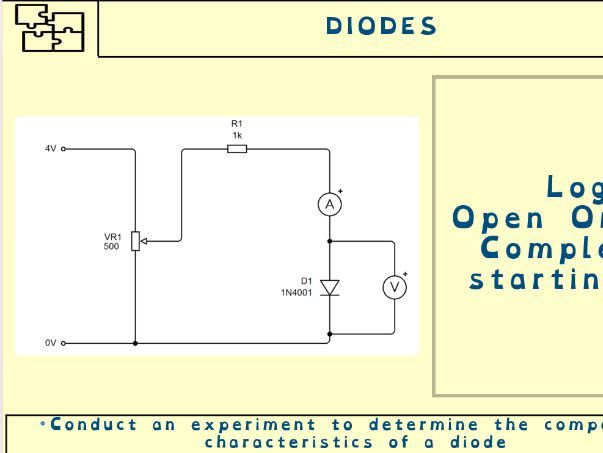 GCSE Electronics – Applications of Diodes: Lesson 2