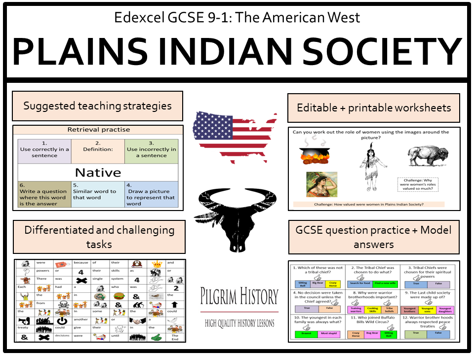 Edexcel GCSE American West: Plains Indian Society & role of the Chief