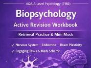 AQA A-Level Psychology Biopsychology Active Revision (7182) | Workbook + Mock