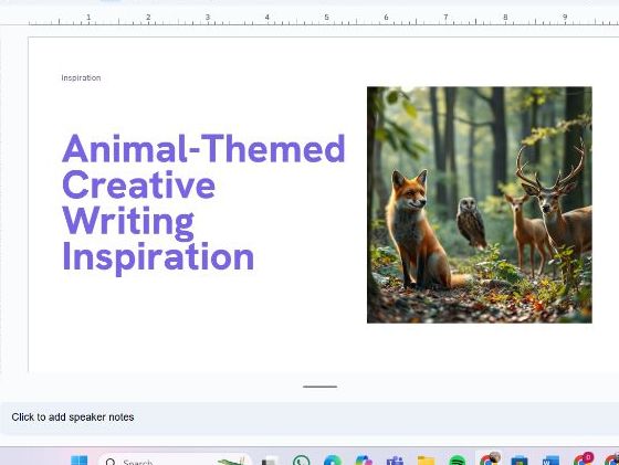 Animal-Themed Creative Writing Prompts - 20 images - Powerpoint