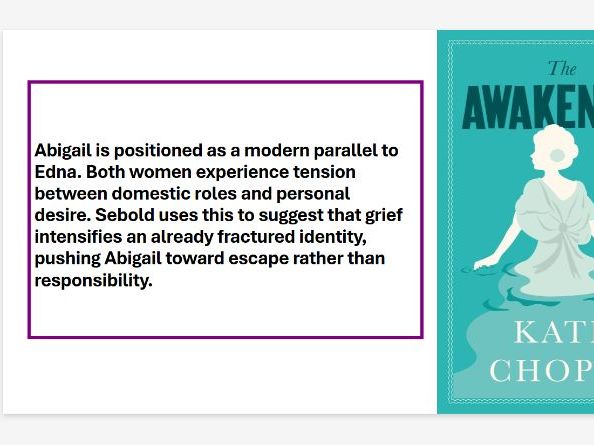 THE LOVELY BONES - CHAPTER  12 & 13