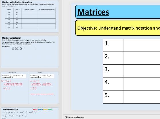 AQA L2 FM - Introduction to Matrices
