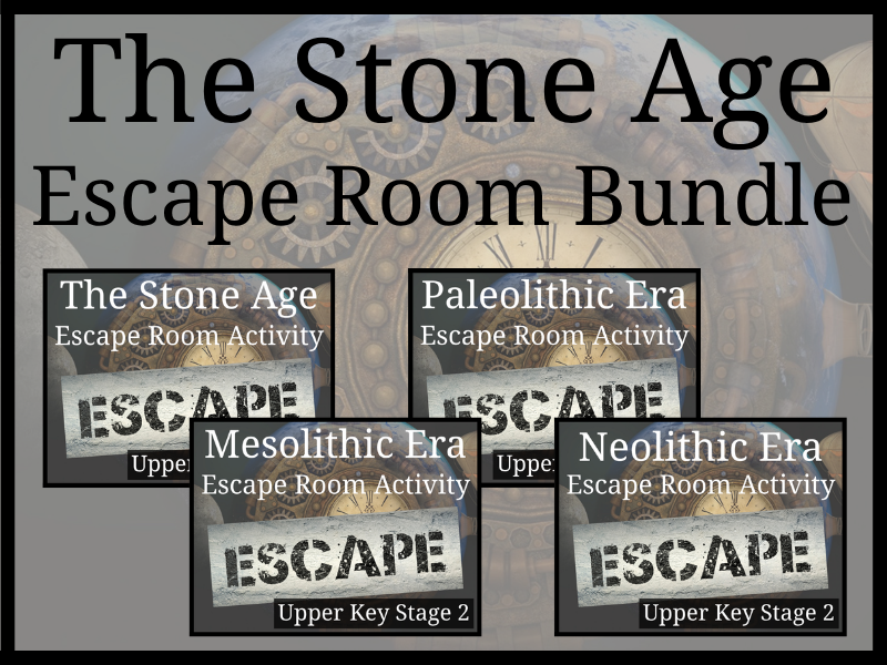 Stone Age Escape Room Activity Bundle | 5th Grade & 6th Grade