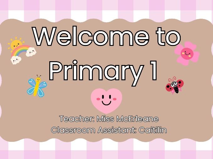 Primary 1 Classroom Poster Set