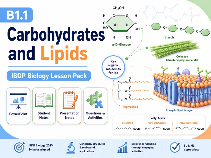 B1.1 Carbohydrates and Lipids