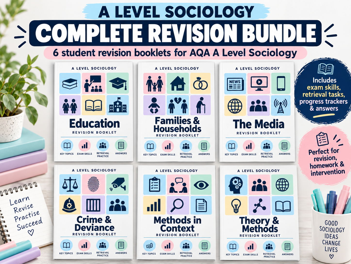 A Level Sociology  Complete Revision Bundle