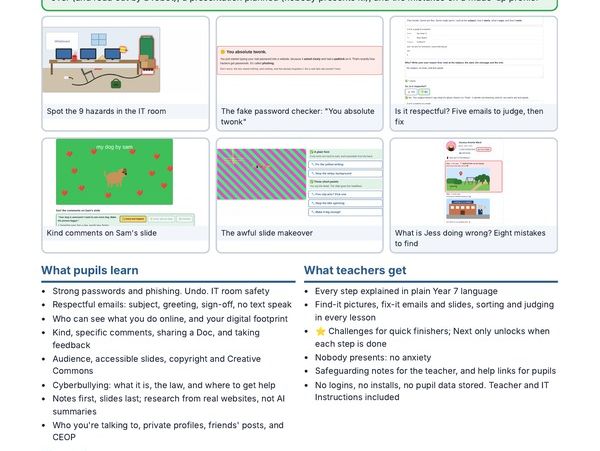 7.2 Working Online - 6 Interactive Lessons - Free