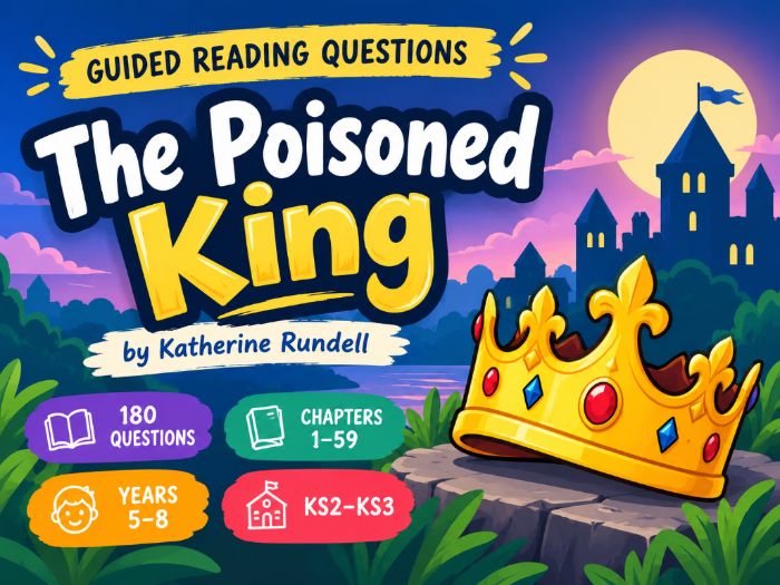 The Poisoned King – Whole Book Guided Reading Questions | Chapter-by-Chapter Questions KS2/KS3
