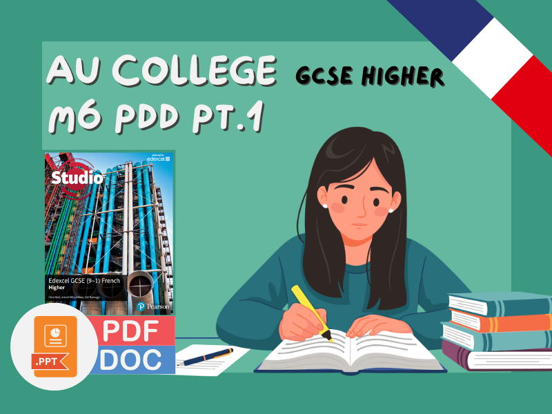 GCSE FRENCH - Studio Higher - Module 6 - Point de depart pt.1