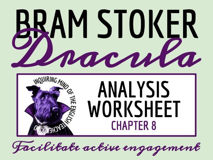 Dracula Chapter 8 Close Reading Analysis Worksheet