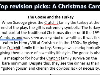 A Christmas Carol Grade 9 Analysis Gems