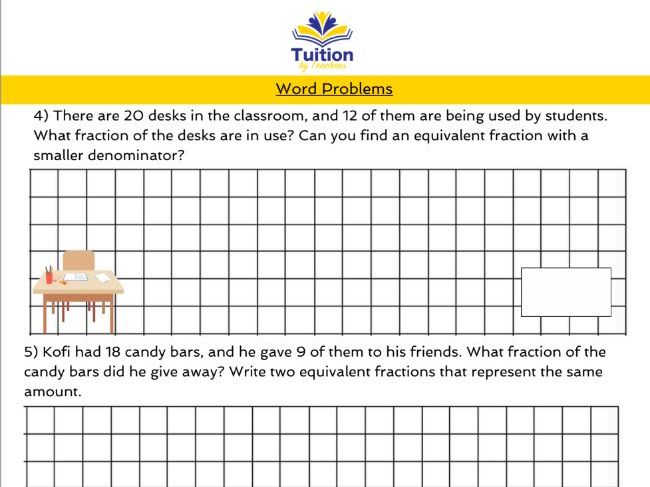 12. 11+ Maths - Simplifying & Equivalent Fractions
