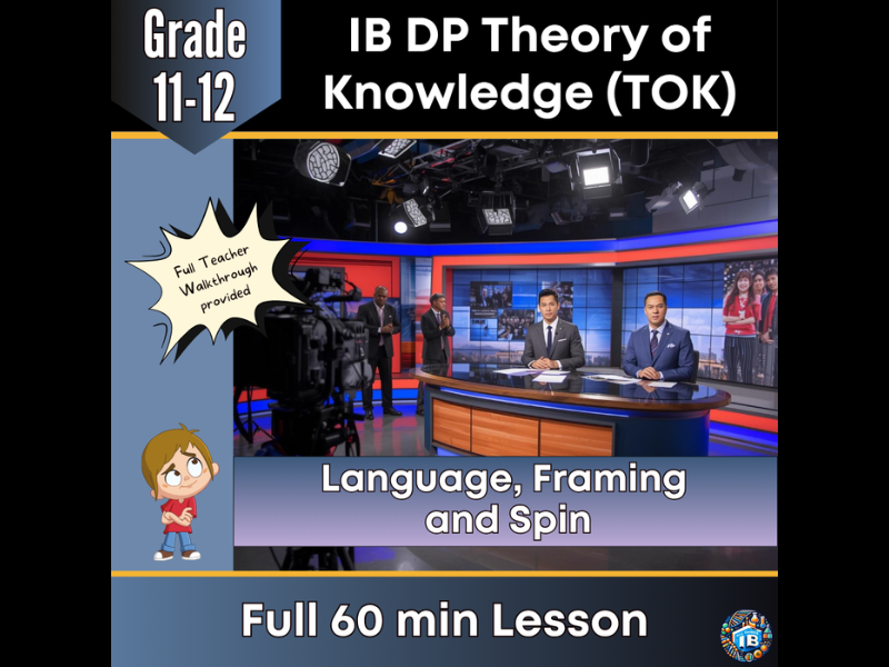 IB DP Theory of Knowledge (TOK): Language, Framing and Spin – Full Lesson 2026