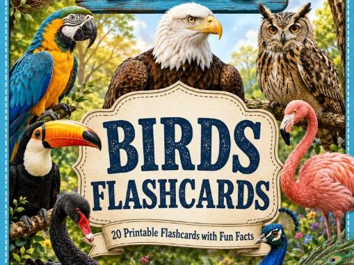 Birds Flashcards with Pronunciations