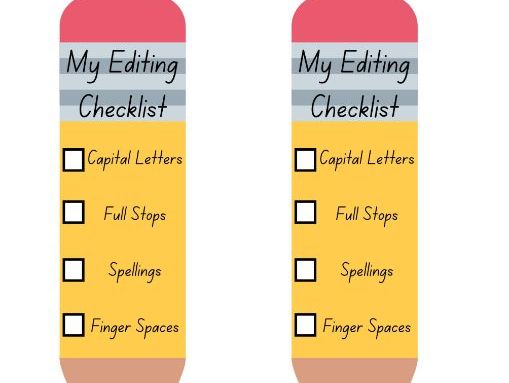 My Editing Checklist