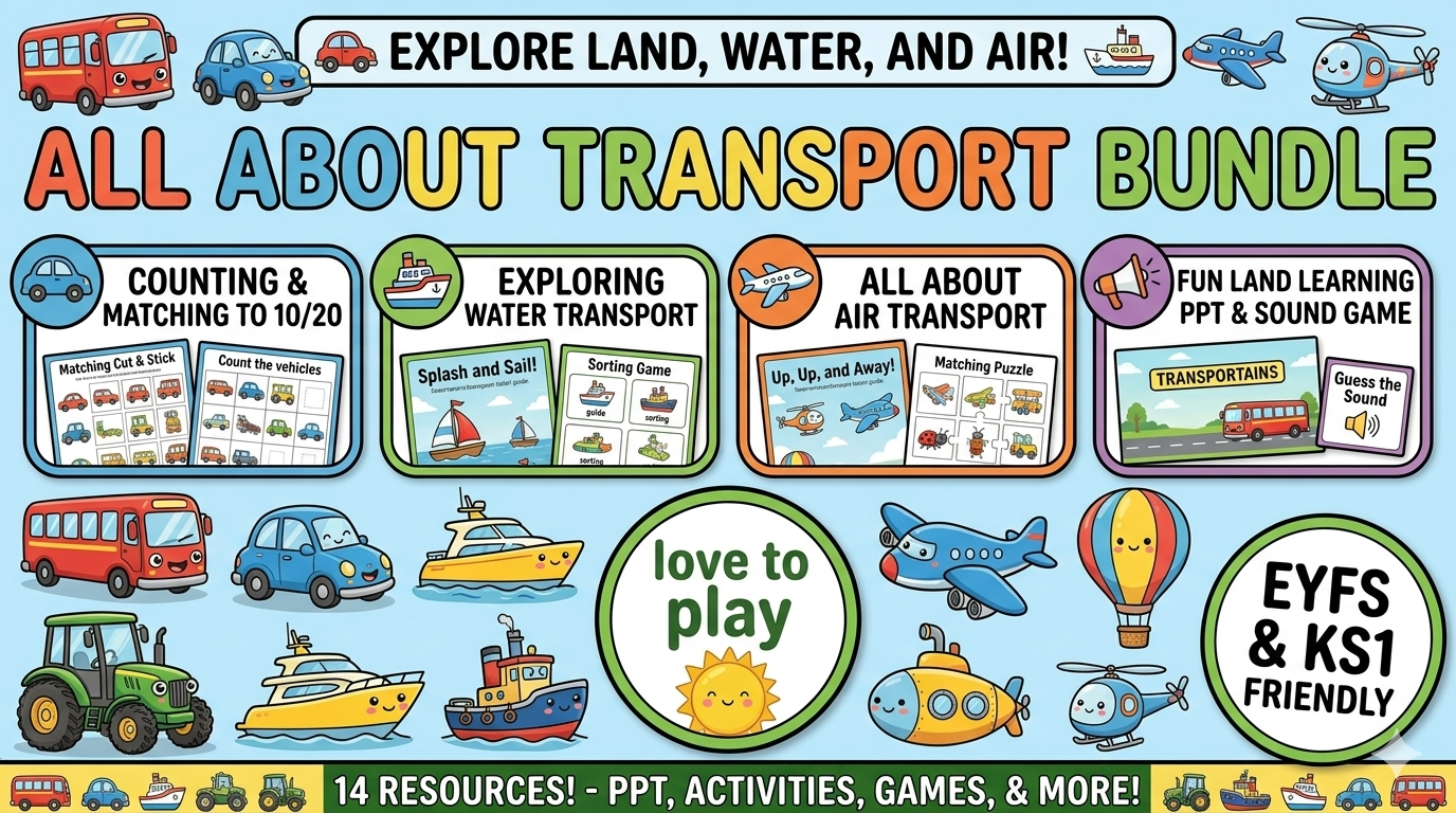The Ultimate Transport Bundle: Land, Water, and Air!
