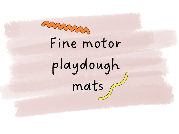 Fine motor playdough mats