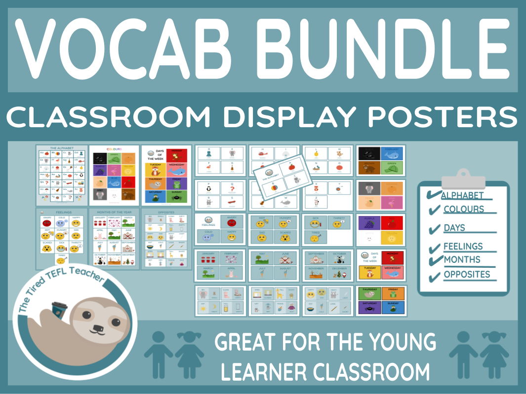 ESL Display Cards and Posters Bundle