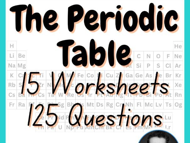The Periodic Table Atoms Isotopes 19 Worksheets | Middle / High School Chemistry