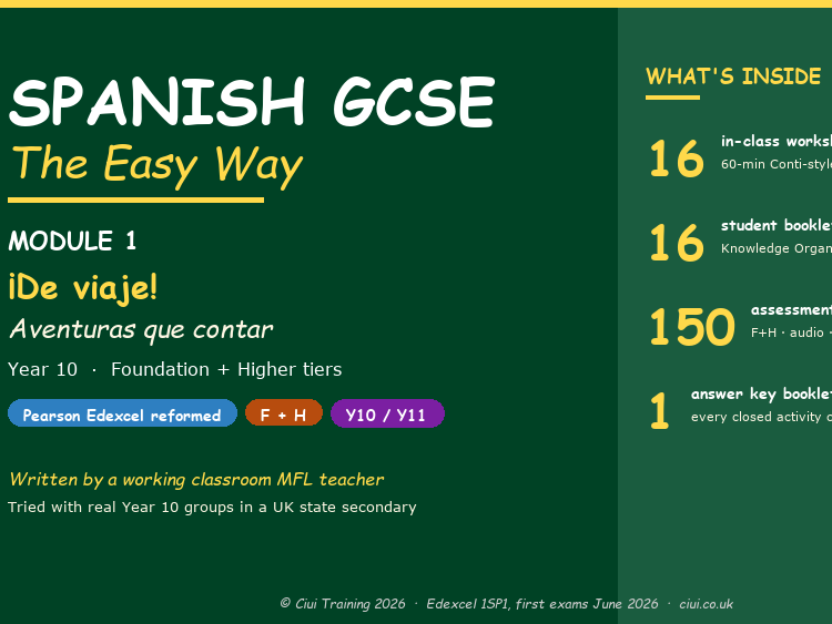 GCSE Spanish Holidays Pack | AQA & Edexcel