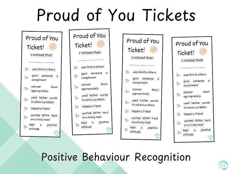 Proud of You Tickets – Positive Behaviour Recognition