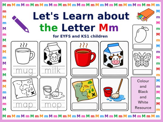 Let's Learn about the Letter Mm EYFS KS1