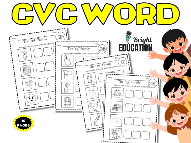 CVC Words Family | Early Phonics Fun Activity