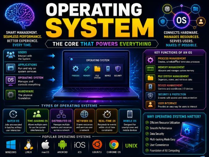 Operating System   (System Software) | CS PPT +Worksheets +Activity + Mcq Quiz + Answers_Marking Sch