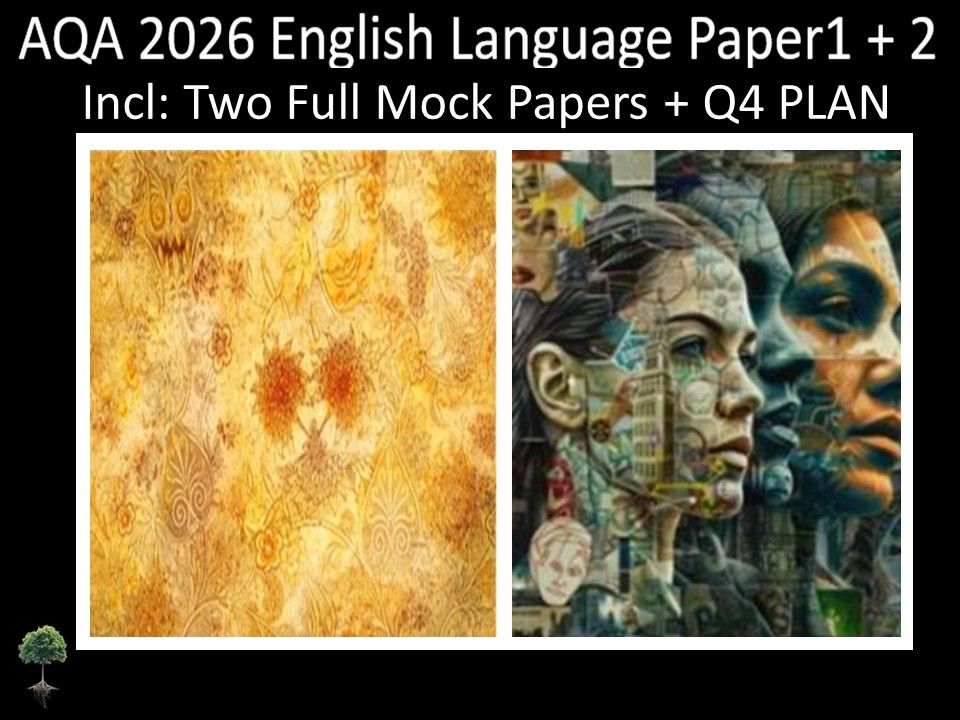 Two AQA 2026 GCSE English Language Paper 1 + 2 Mocks | Q4 Plan
