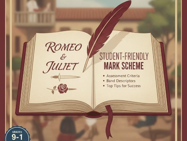 GCSE Romeo and Juliet Student-Friendly Mark Scheme | AQA English Literature | Grade 9 Focus