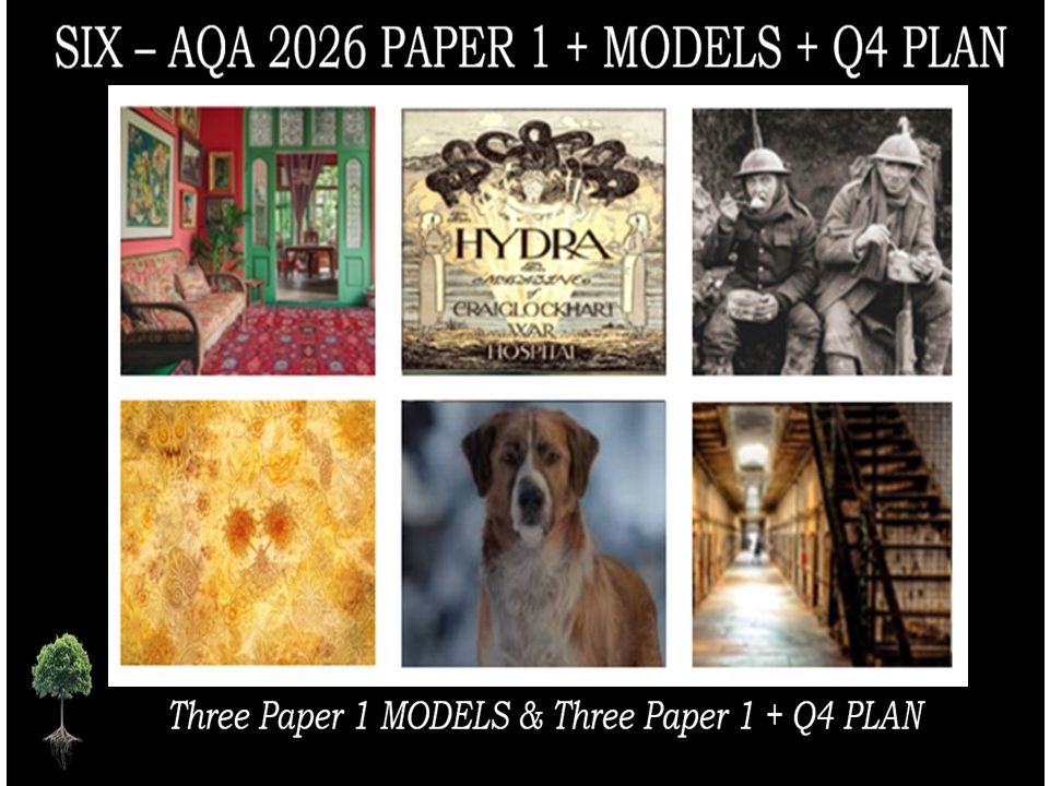 SIX - AQA PAPER 1 | 2026 FULL MOCKS | MODELS | Q4 PLAN