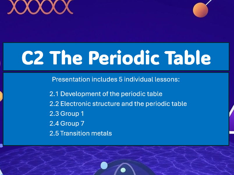 C2 The Periodic Table