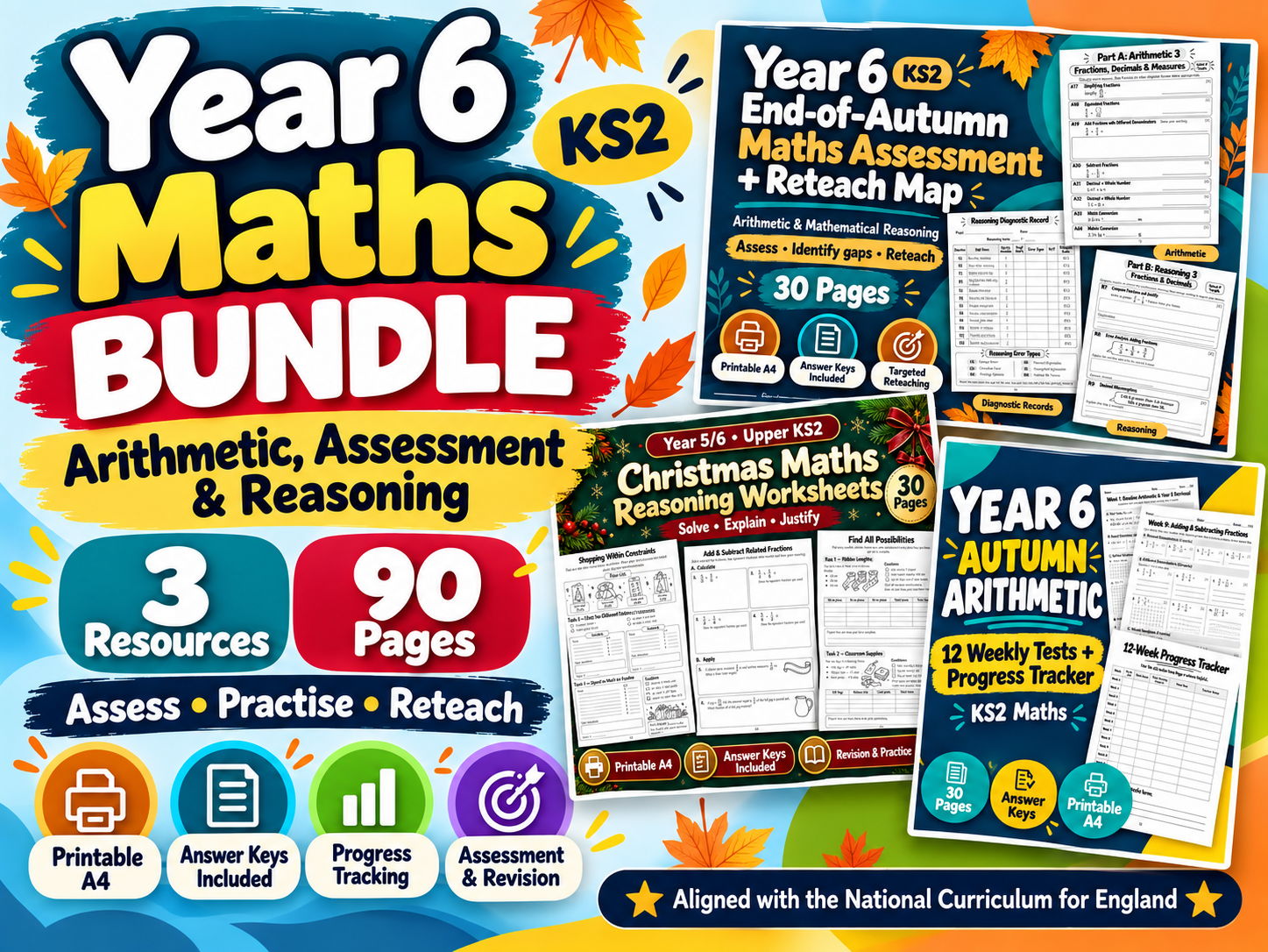Year 6 Autumn Maths Assessment & Revision
