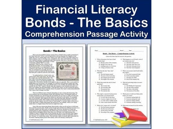Financial Literacy: Bonds - The Basics | Reading Passage & Activity ...
