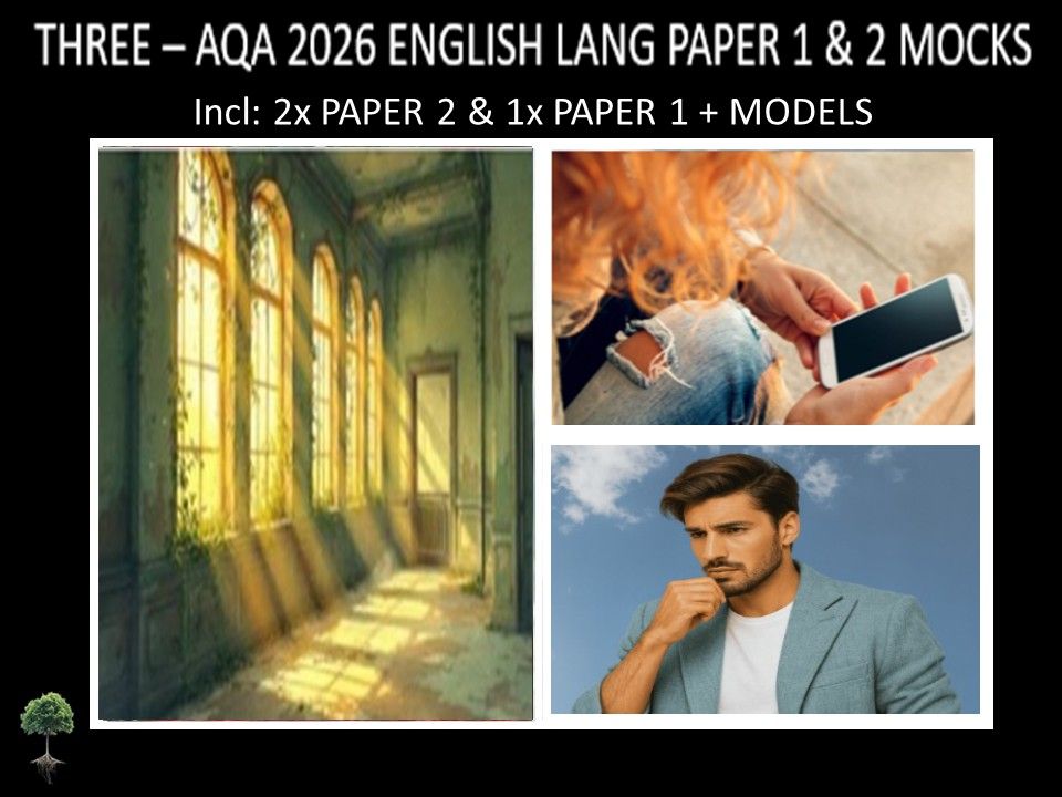 THREE - AQA PAPER 1 & 2 | 2026 FULL MOCKS | MODELS