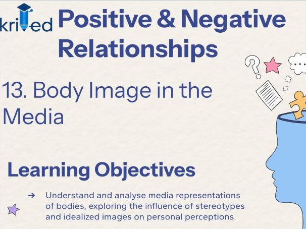 Body Image in the Media – Year 8 PSHE Lesson on Representation and Self-Perception