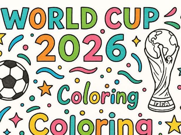 FIFA World Cup 2026 Colouring Worksheet