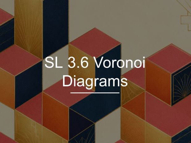 IB Math AI SL 3.6 - Voronoi Diagrams