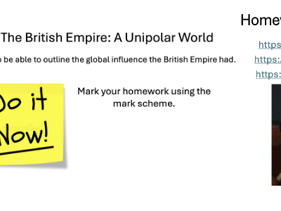 L3 British Empire - Edexcel IA2 Geo SuperPowers