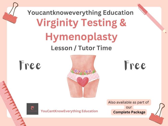 Virginity Testing and Hymenoplasty