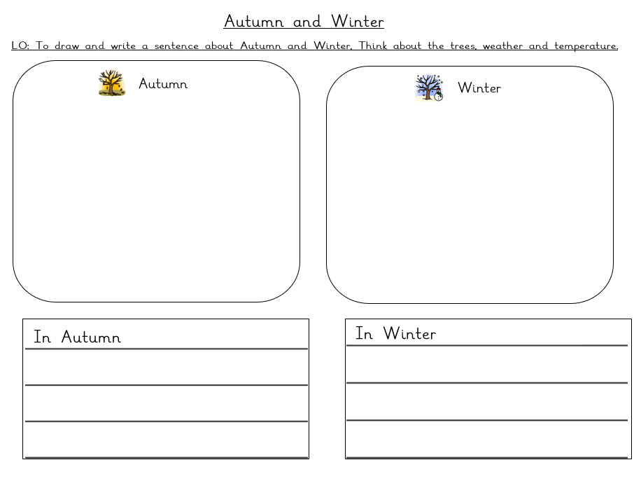 Science - Seasons Autumn and Winter