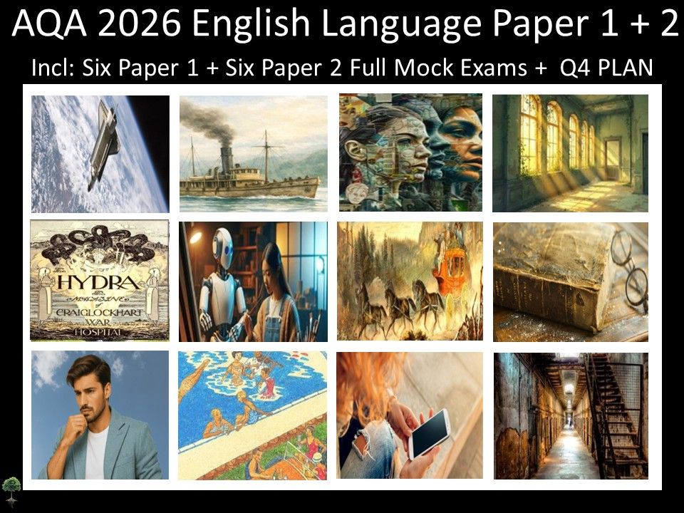 Twelve AQA 2026 GCSE English Language Paper 1 + 2 Mocks | Q4 Plan