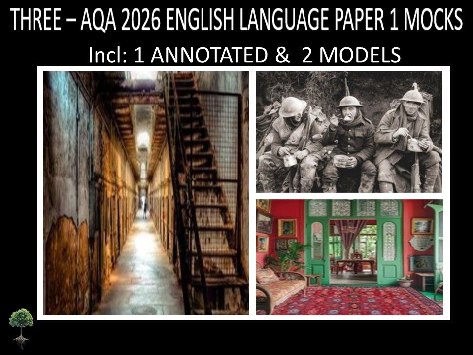 THREE  - AQA PAPER 1 |2026 FULL MOCKS |ANNOTATED | MODELS