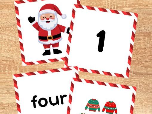 1-5 Christmas Themed Pairs