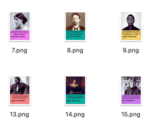 Classroom Posters Bundle Classic Writers