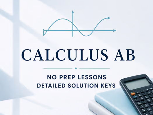Calculus Cover Lessons (Unit 1): Limits & Continuity | No Prep Lessons