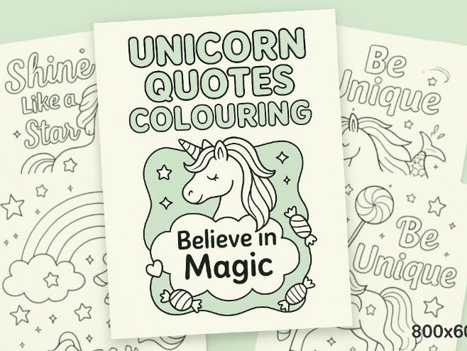 Unicorn Quotes Coloring Pages – Inspirational Fun for Kids"