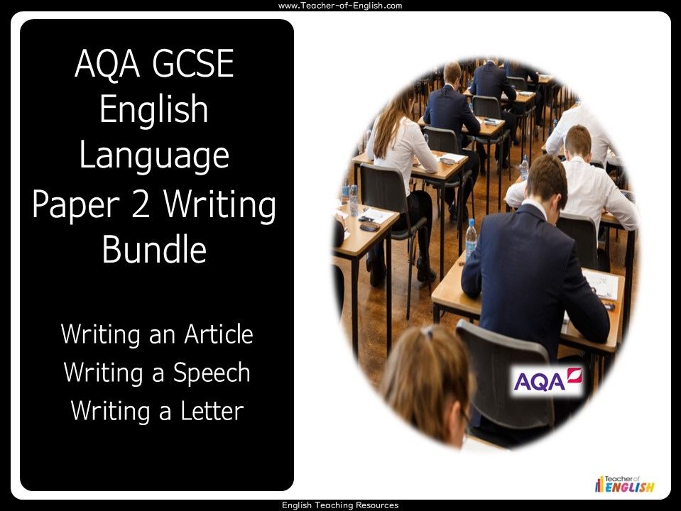 AQA GCSE English Language - Paper 2 Section B Writing Bundle